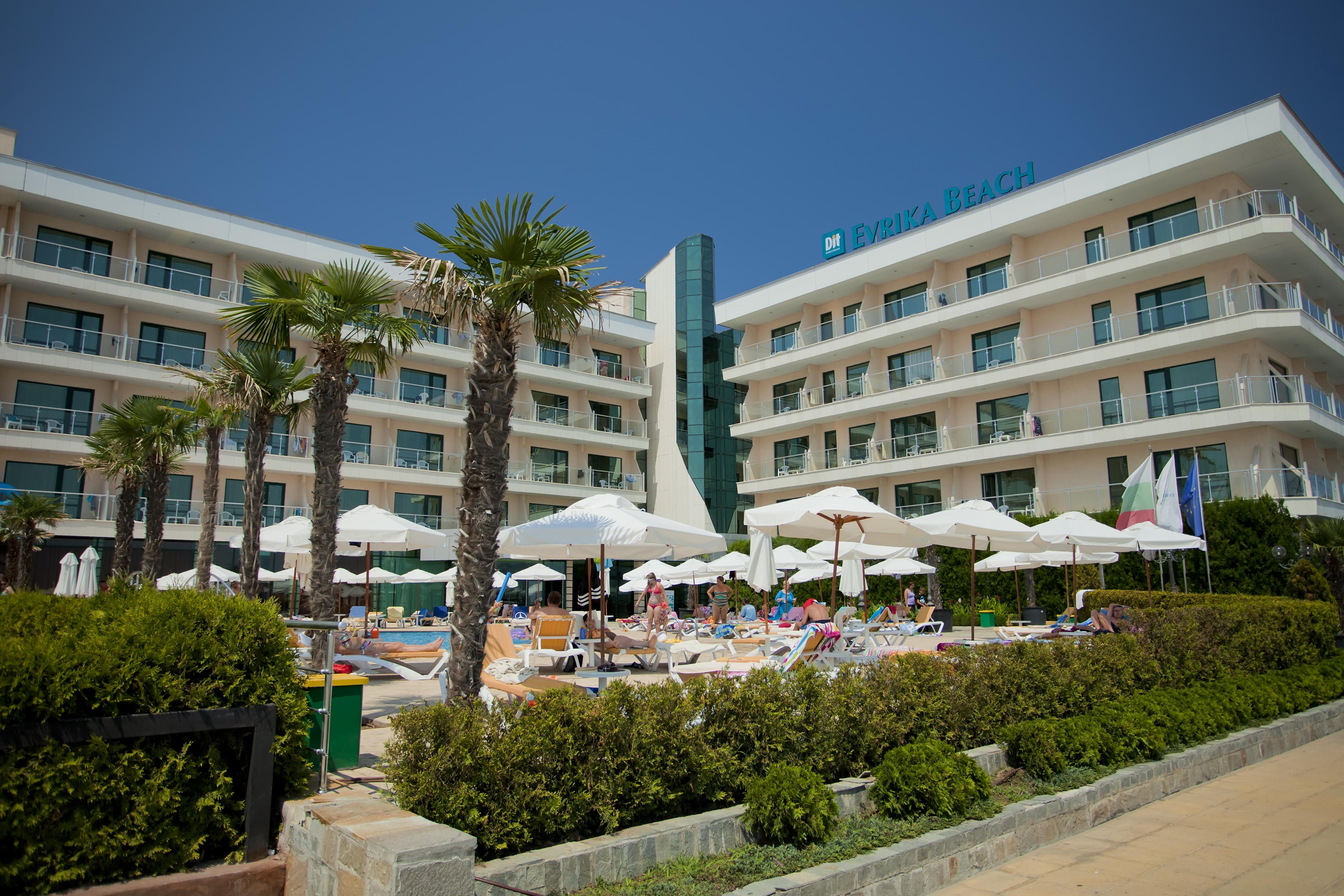 Dit Evrika Beach Club Hotel Napospart Kültér fotó